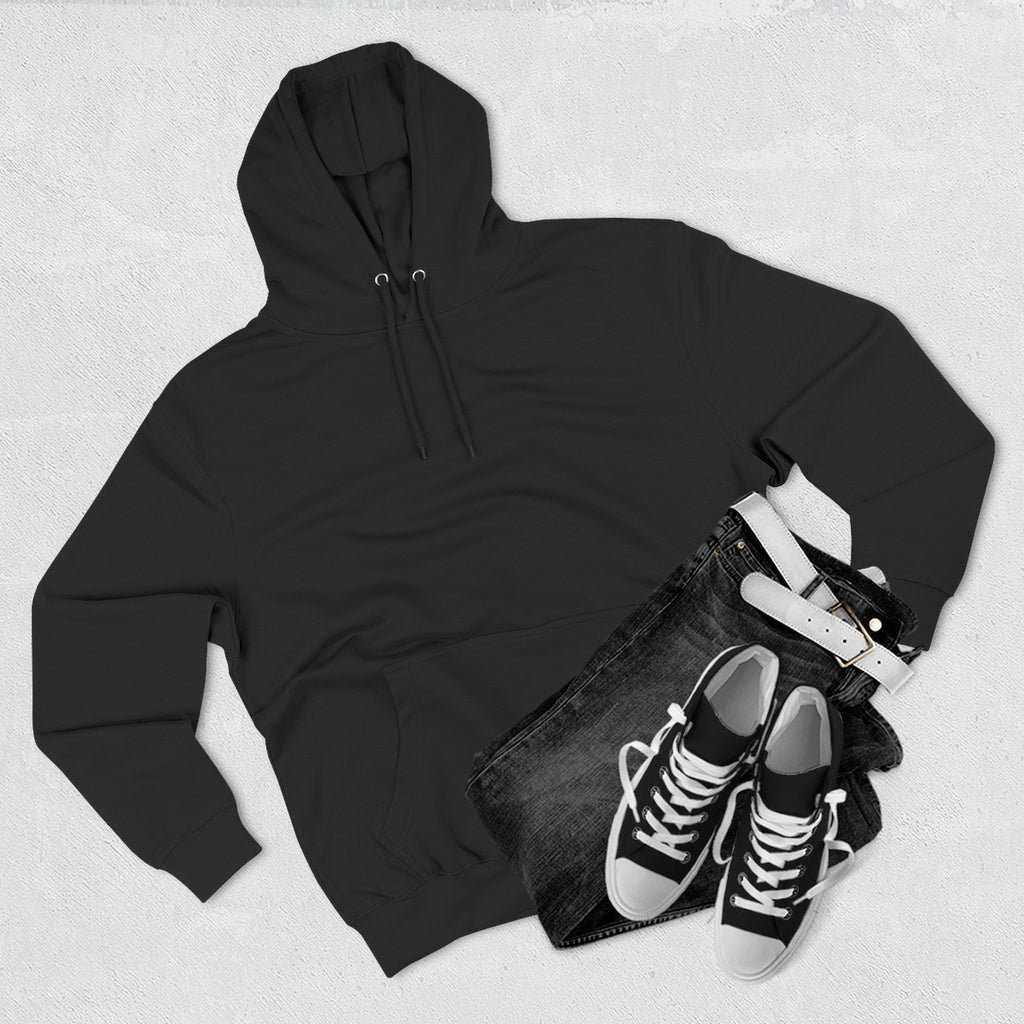 Fleece Hoodie — Portrait with Dollar-Note Eye Mask Graphic